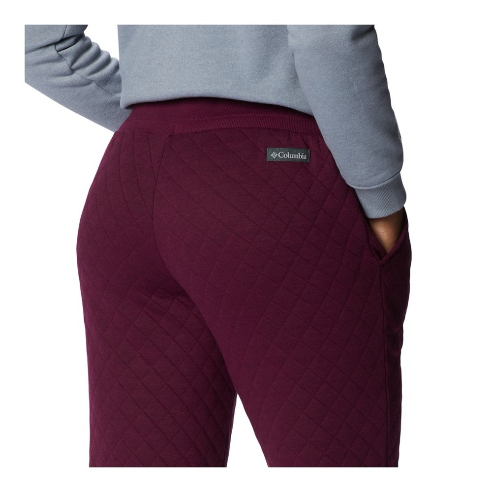 Columbia (2X) Quilted Jogger in Deep Burgundy